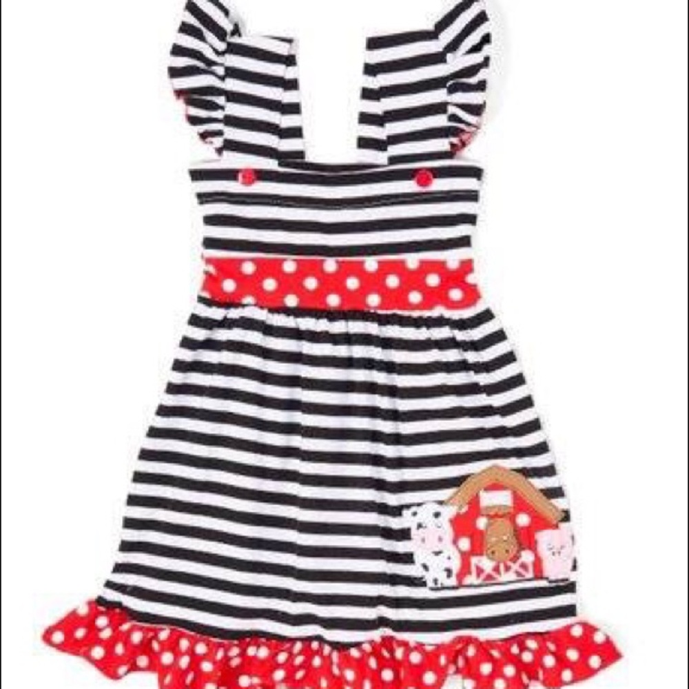 ROYAL GEM GIRLS FARM DRESS...NWOT...XL...5-7